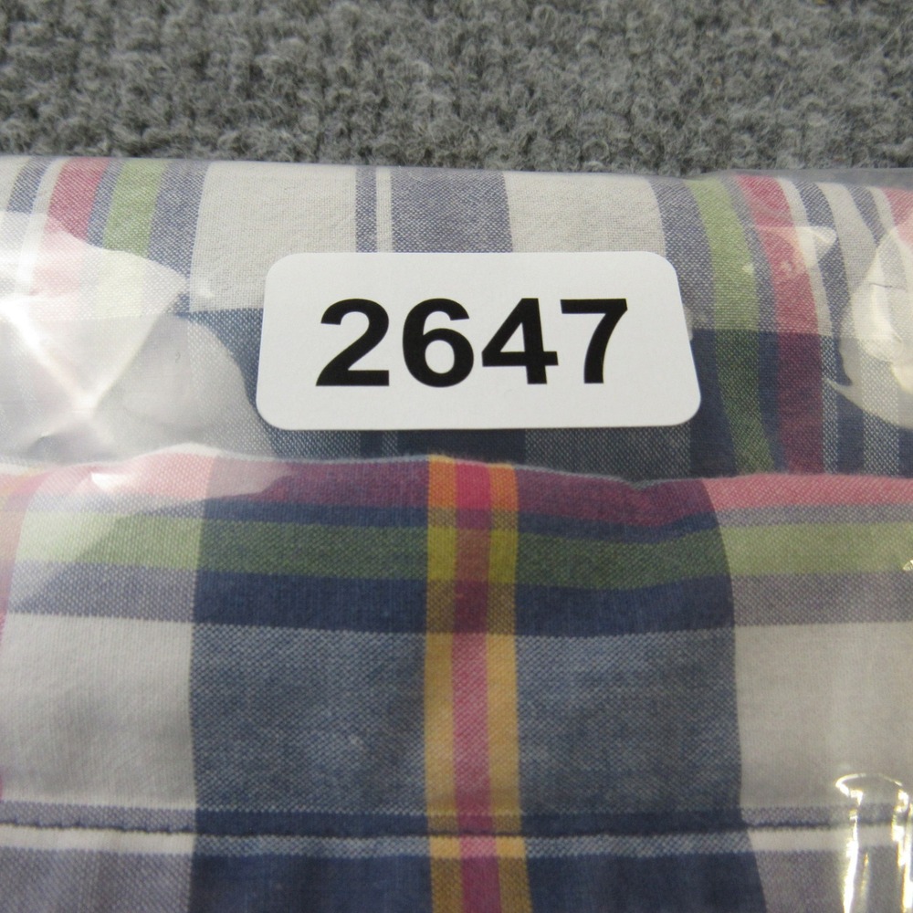Ralph Lauren Shirt Mens Large Bleeding Madras Fade Plaid Natural Dye Preppy Slim - Picture 10 of 10